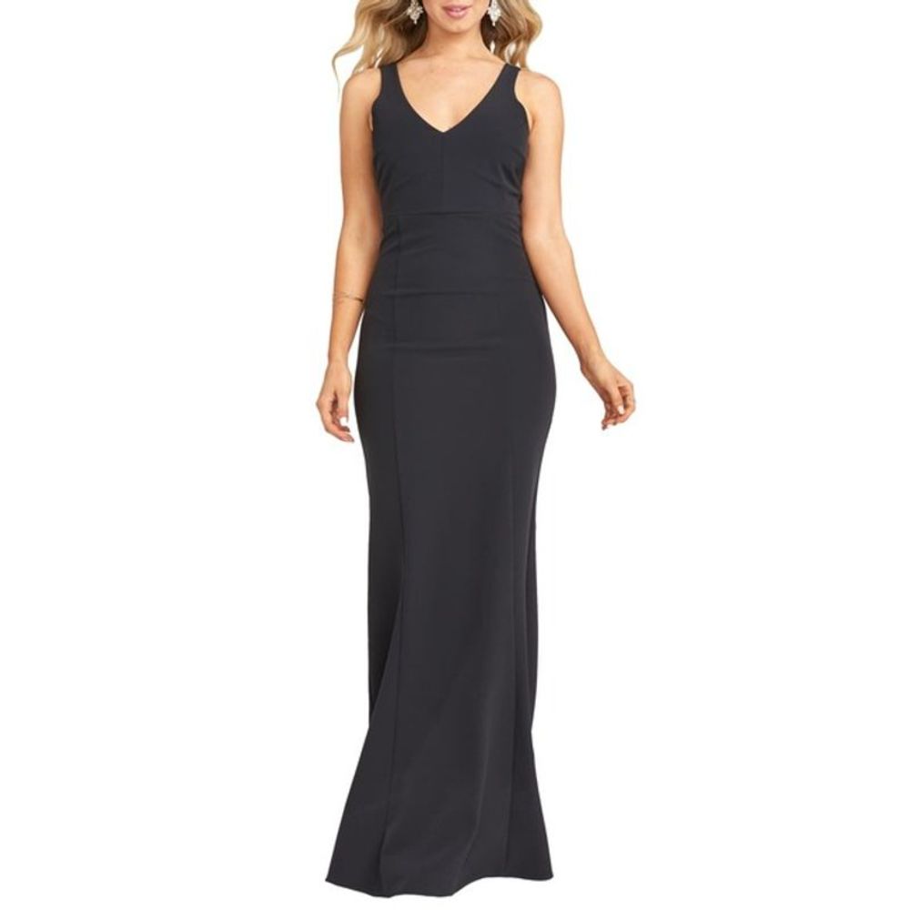 Show me Your Mumu Black Morgan Gown Size XL